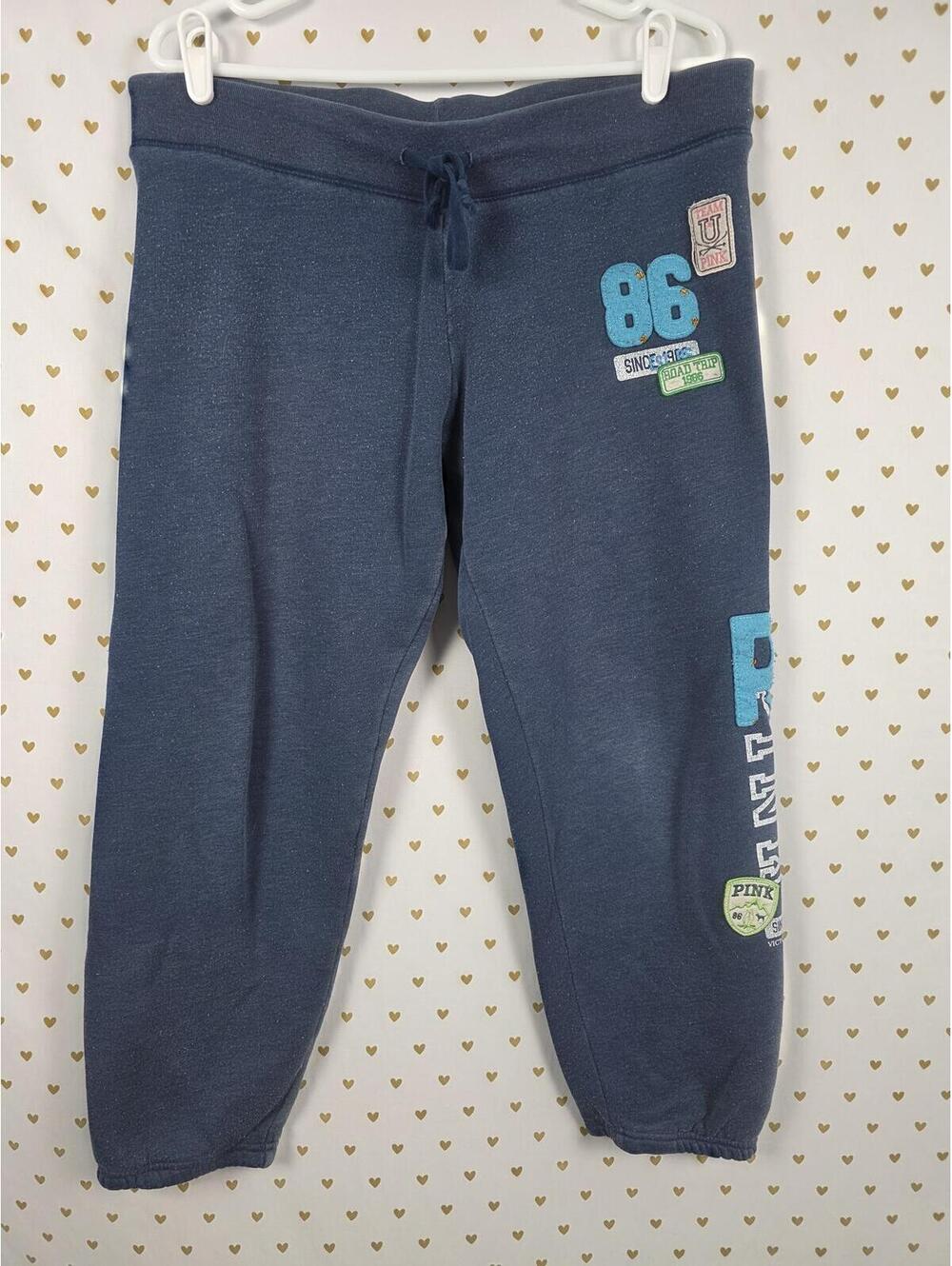 Victorias Secret PINK Vintage y2k Road Trip Sweats Sweatpants Joggers LARGE